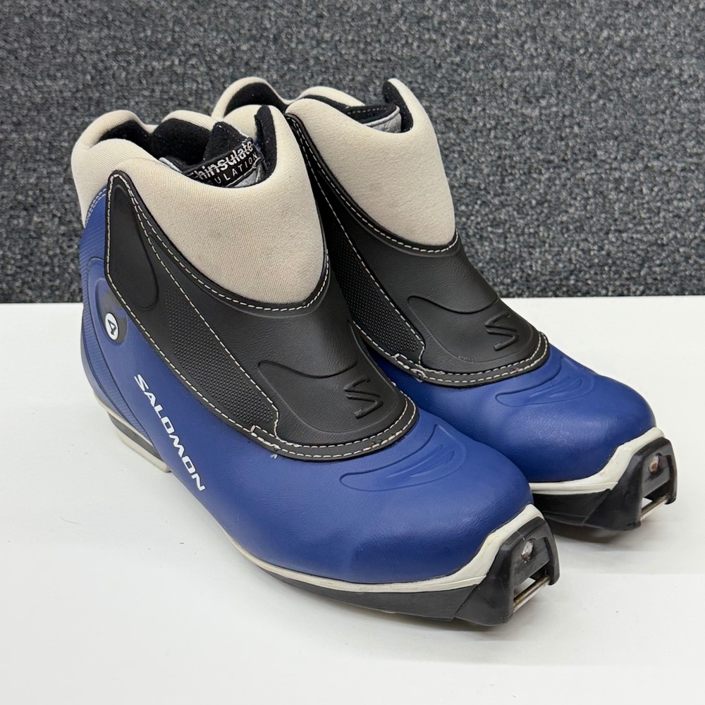 Salomon SNS Profil Cross Country Ski Boots Blue Black Thinsulate EU‎ 40 GB 6.5